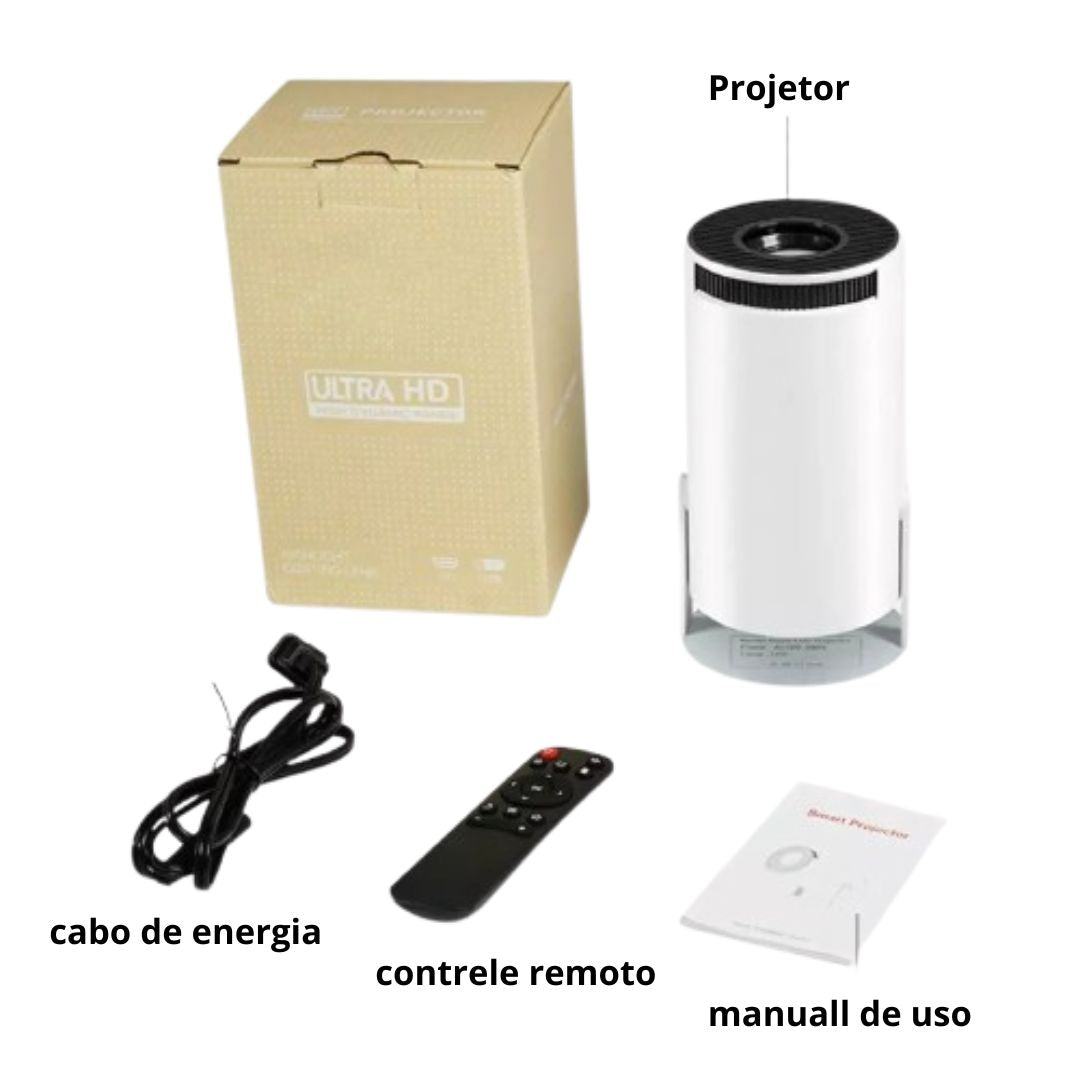 Magcubic Projector HY300 PRO 4K Android 11, cinema em casa de 130 polegadas